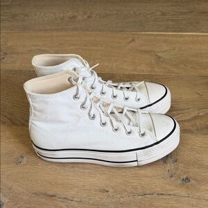 Converse White High-Top Canvas Sneakers
